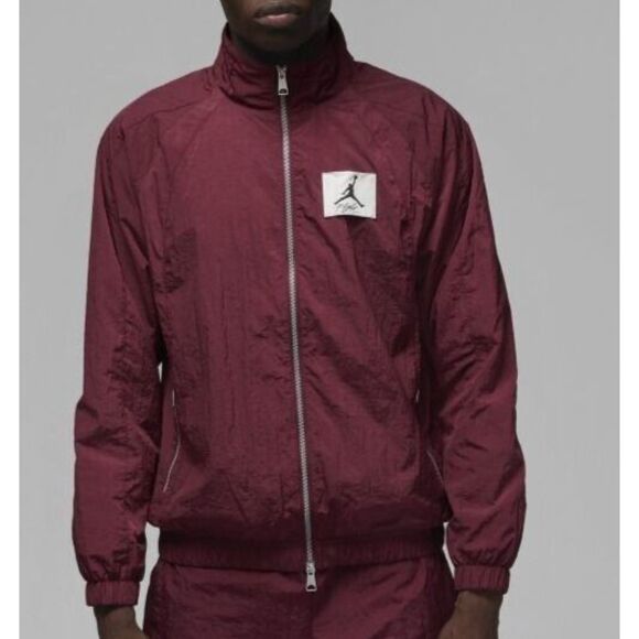 Jordan DQ7336 Men's Sz L Cherrywood Red Essentials Statement Warm-Up Jacket - Picture 10 of 11